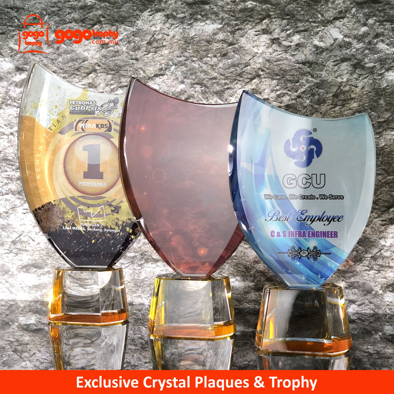 8310 Exclusive Crystal Trophy (A/B/C)